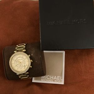 Women’s Gold Michael Kors watch